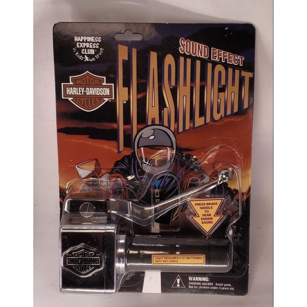Harley-Davidson Flashlight Vintage 1995 Motorcycle Toy Sound Effects‎